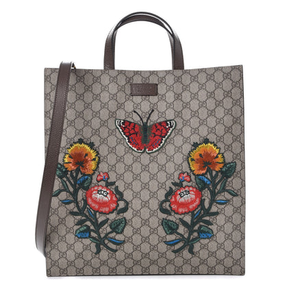 Gucci Soft GG Supreme Monogram Embroidered Vertical Tote 1 of 7