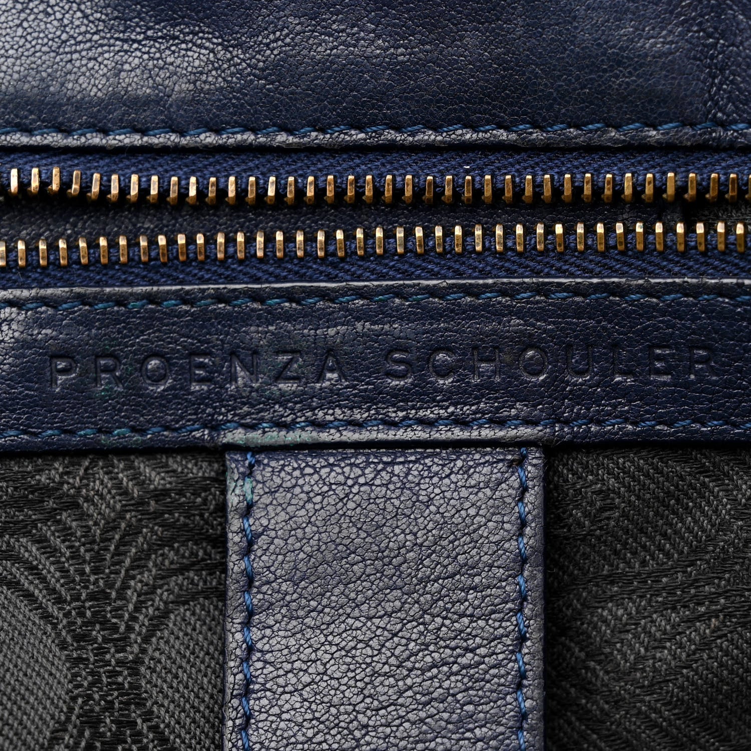 Proenza Schouler Lambskin Medium PS1 Satchel Navy 6 of 23