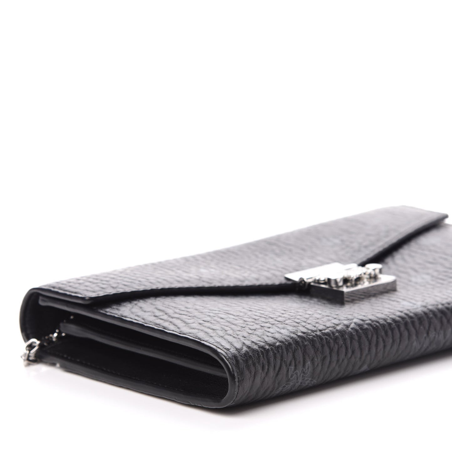 Visetos Medium Patricia Wallet On Chain Black