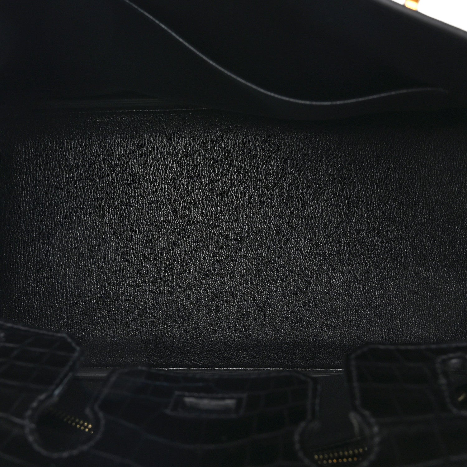 Hermes Matte Niloticus Crocodile Birkin 25 Black 5 of 11