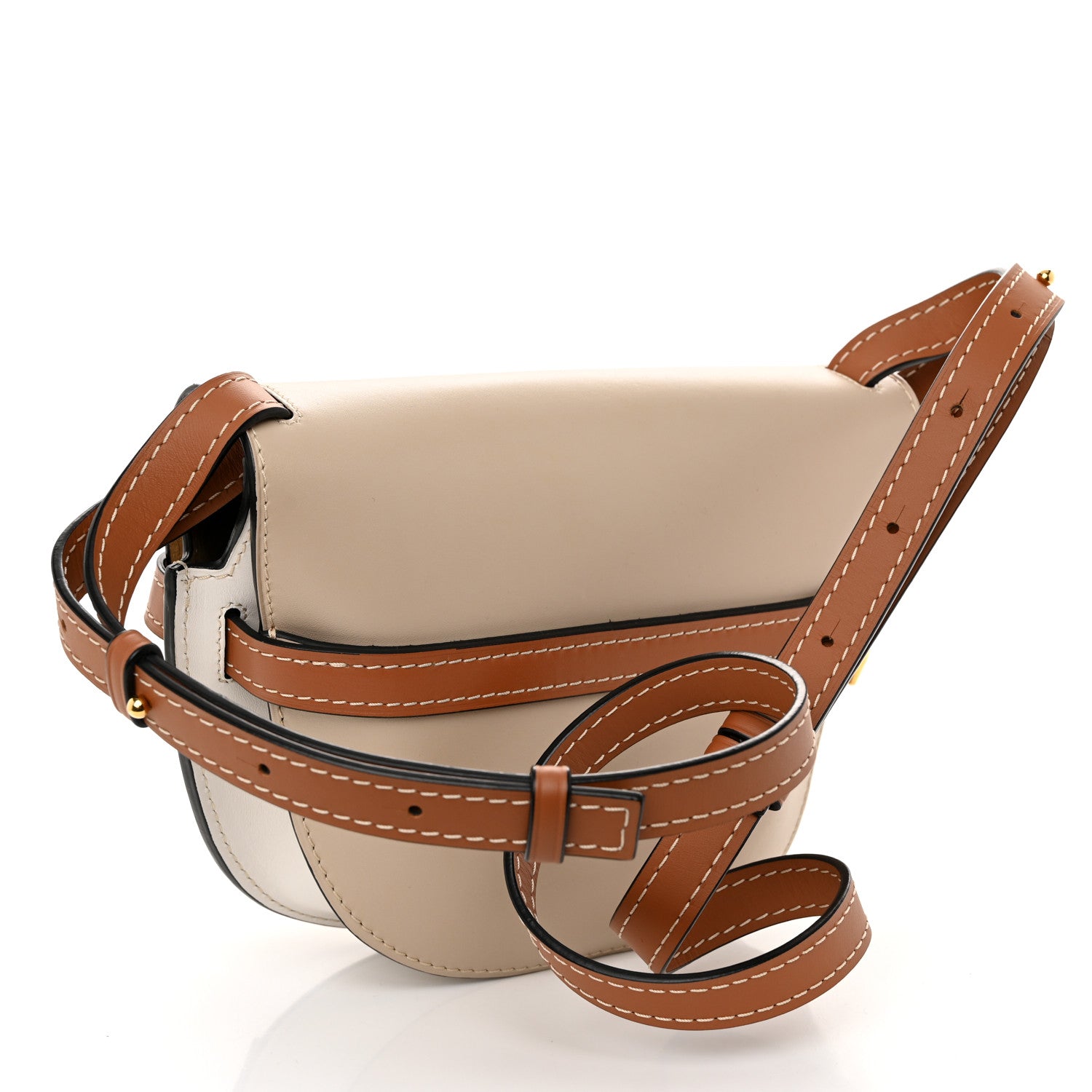 Loewe Calfskin Small Gate Crossbody Bag Ghost Light Ghost 3 of 9