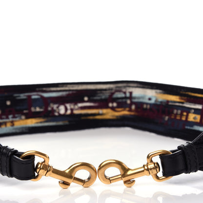 Christian Dior Canvas Studded Bohemian-Inspired Shoulder Strap Black Multicolor 3 of 5