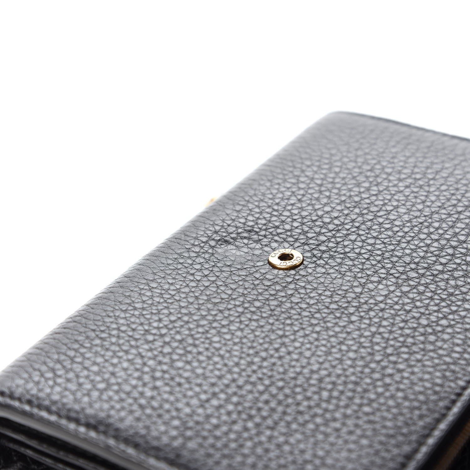 Gucci Calfskin GG Marmont Chain Wallet Black 8 of 10