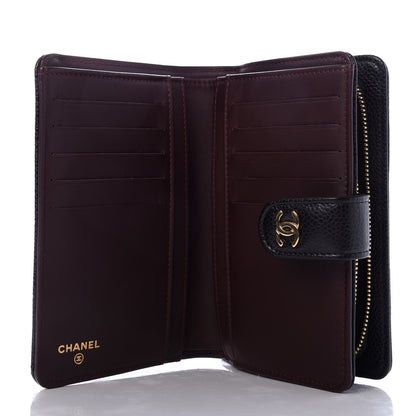 Chanel Caviar Quilted Zipped Pocket Wallet Black 5 of 9