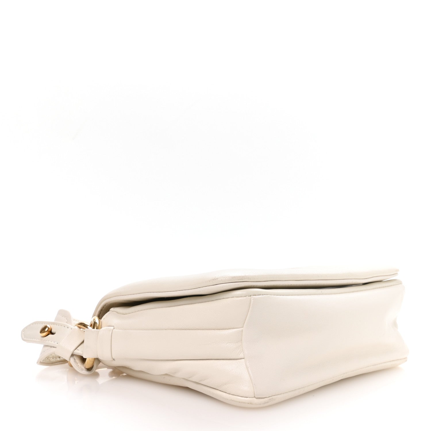 Miu Miu Nappa Matelasse Chain Shoulder Bag White 4 of 10