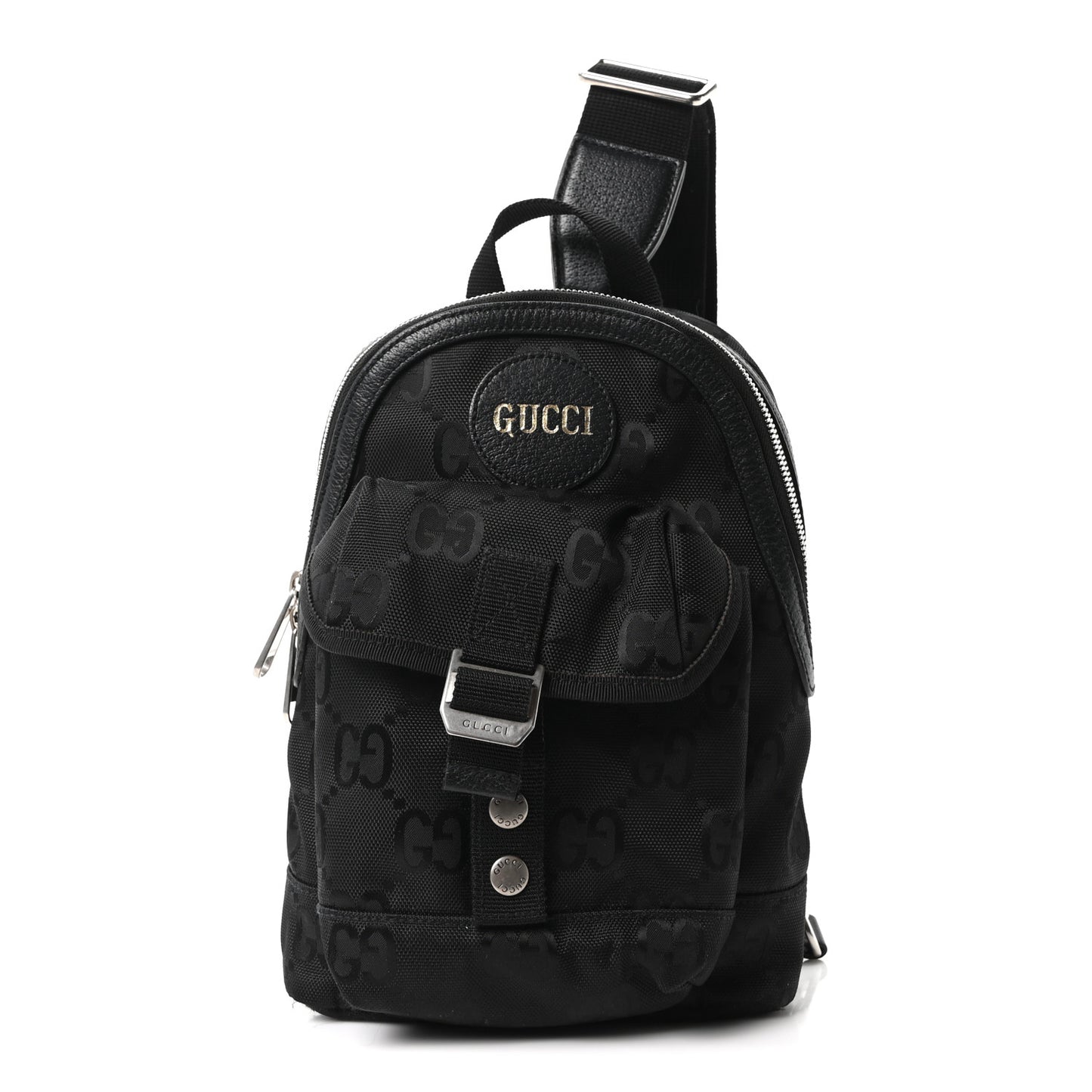 Econyl Nylon Monogram Off The Grid Sling Backpack Black