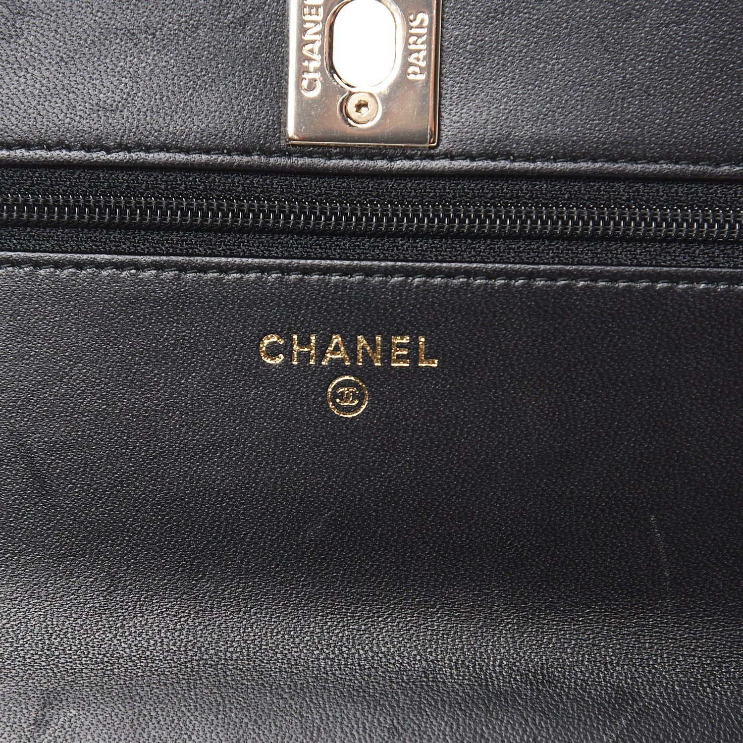 Chanel Lambskin Quilted Trendy CC Wallet On Chain WOC Black 6 of 14