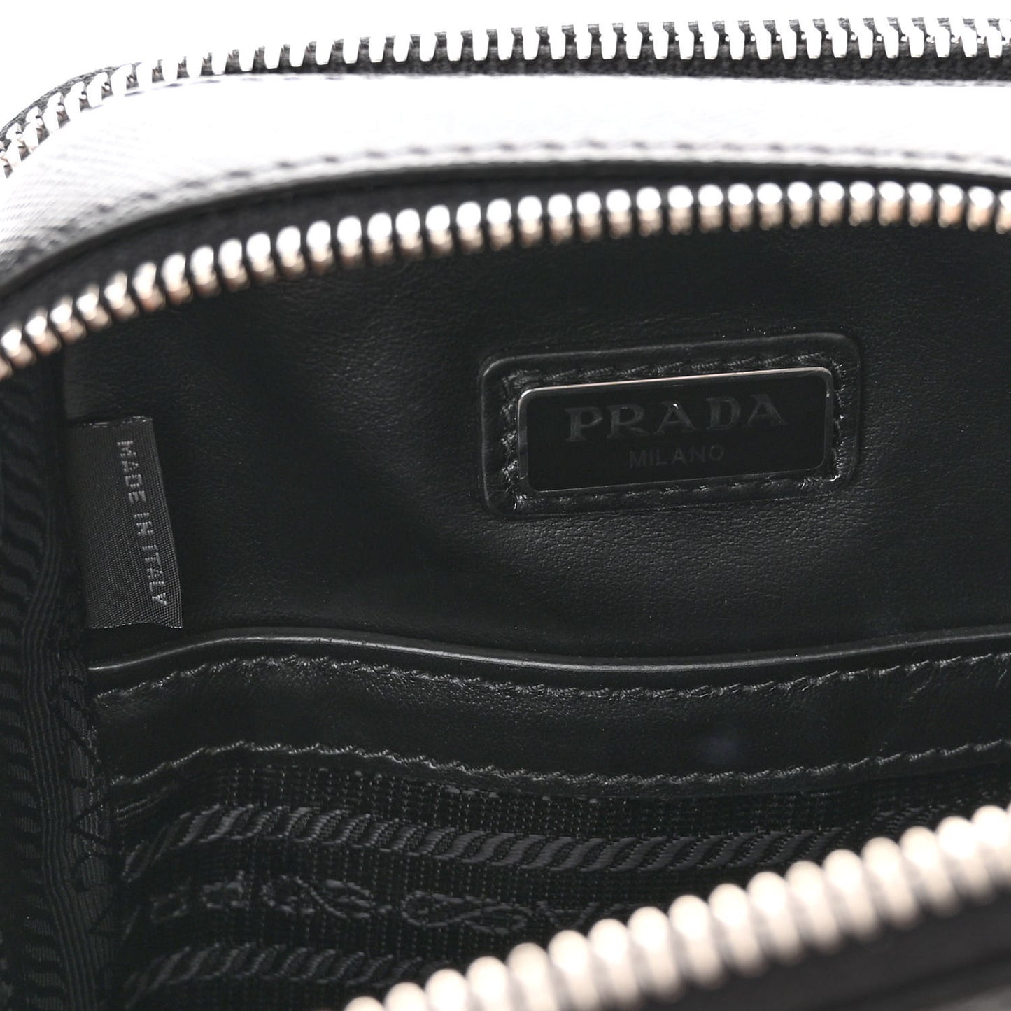 Saffiano Travel Brique Crossbody Messenger Bag Black