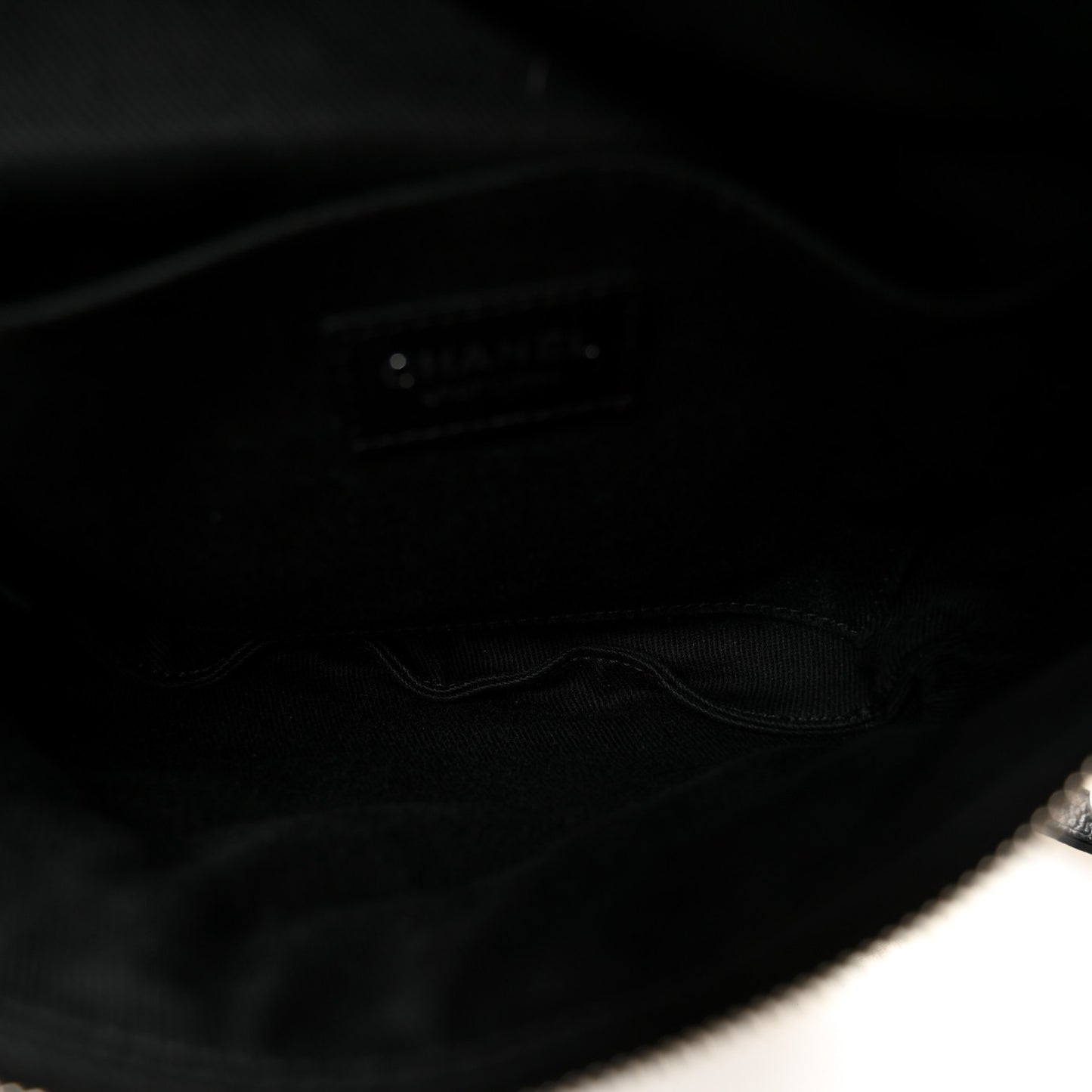 Grained Calfskin Quilted Waist Belt Bag Black