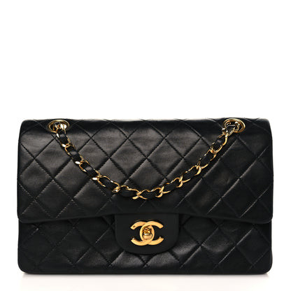 Chanel Lambskin Quilted Small Double Flap Black 1 of 9