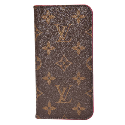 Louis Vuitton Monogram iPhone X Folio Case Rose Pop 1 of 7
