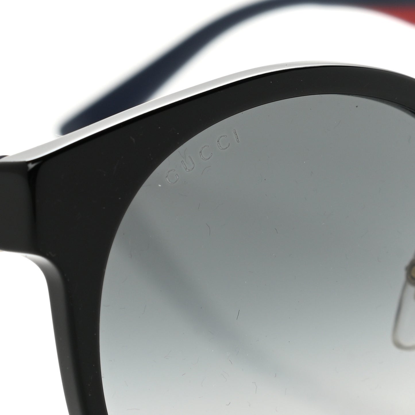 Acetate GG Web Round Eye Sunglasses GG0854SK Black