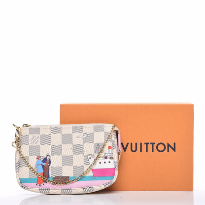 Louis Vuitton Damier Azur 2016 Christmas Animation Mini Pochette Accessories 7 of 7