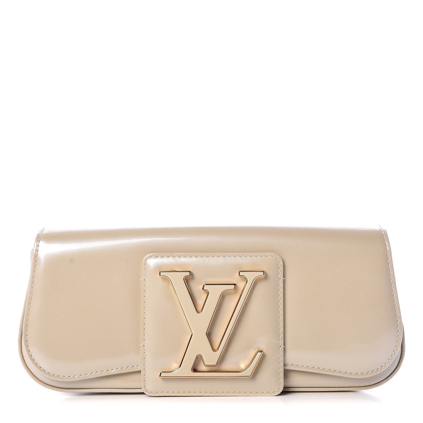 Patent Sobe Clutch Blanc Corail