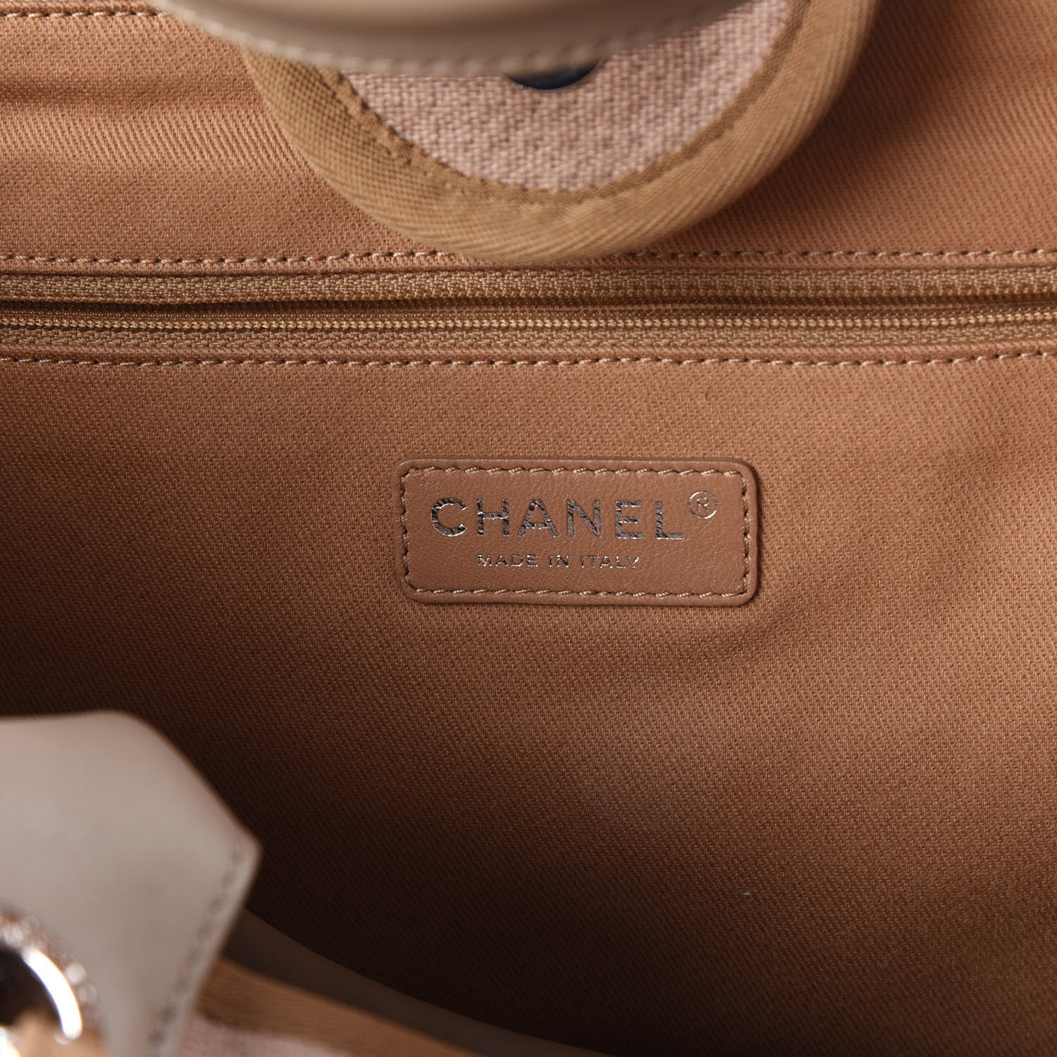 Chanel Canvas Medium Deauville Tote Ecru 10 of 14