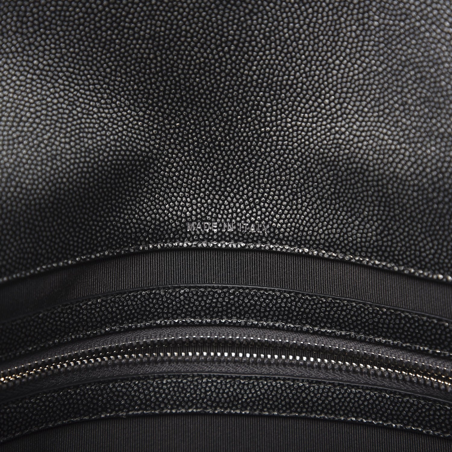 Chanel Metallic Caviar Quilted Medium Golden Class Pouch Dark Grey 7 of 8