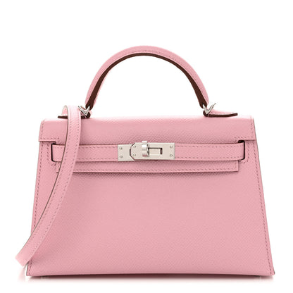 Hermes Epsom Mini Kelly Sellier 20 Mauve Sylvestre 1 of 12