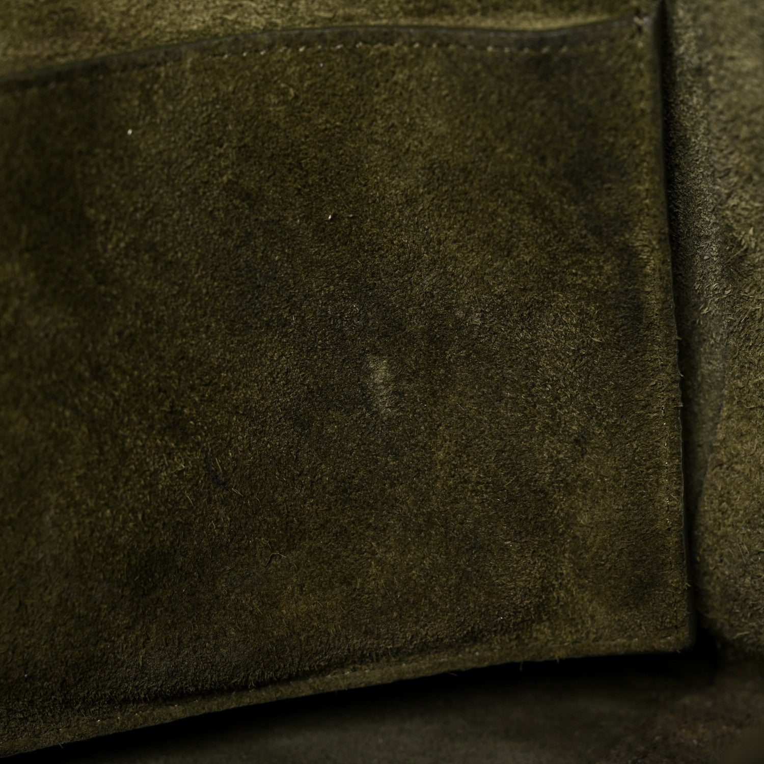 Celine Soft Grained Calfskin Small Belt Cabas Phantom Army Green 9 of 16