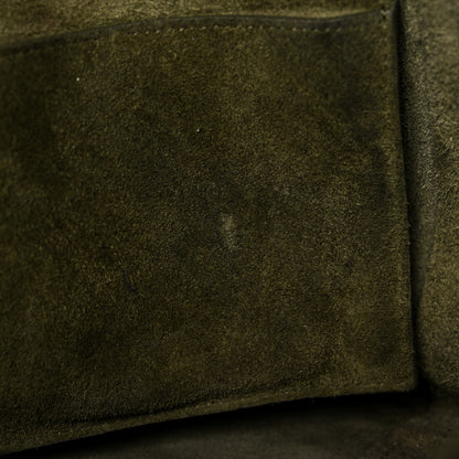 Celine Soft Grained Calfskin Small Belt Cabas Phantom Army Green 9 of 16