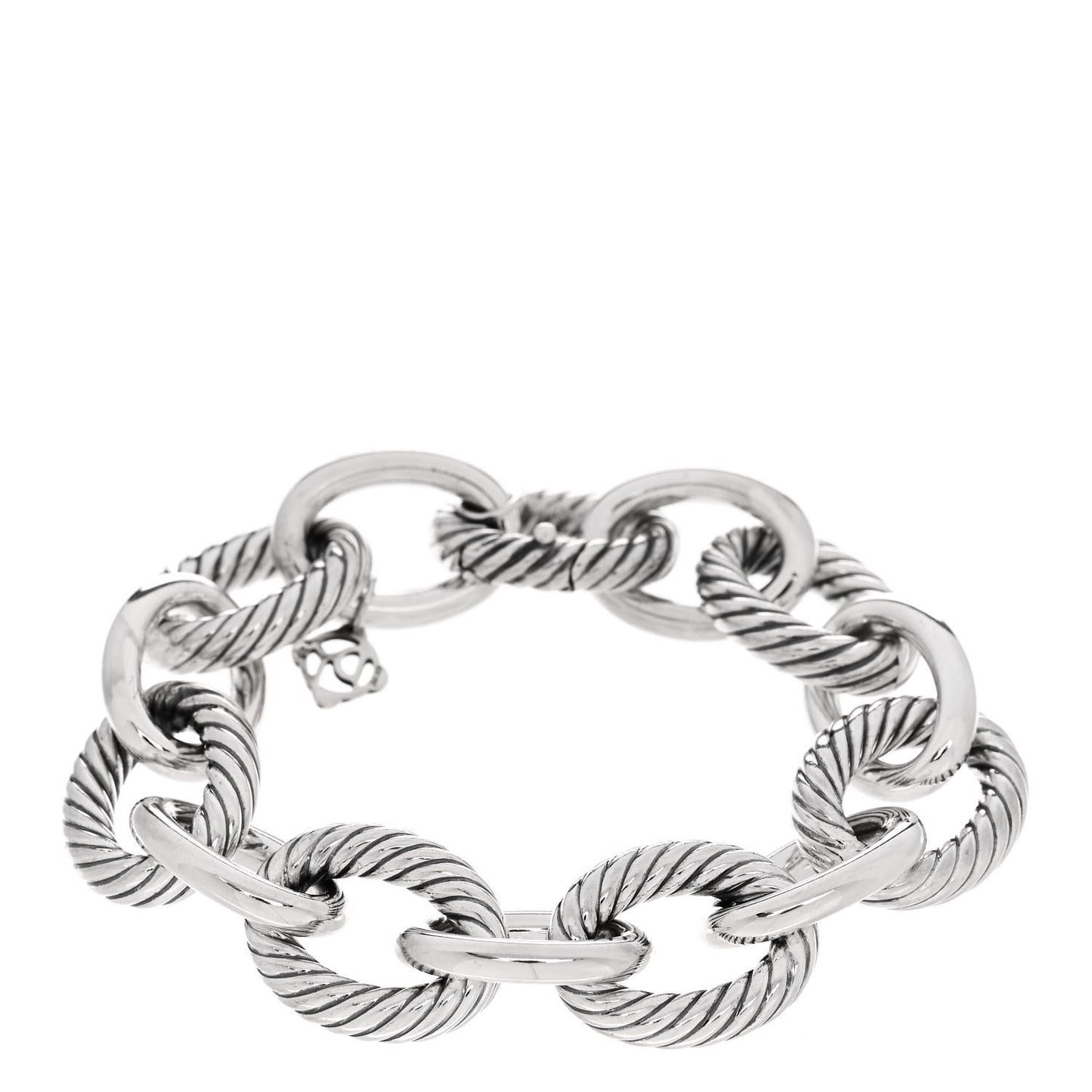 Sterling Silver 17mm Extra Large Oval Link Bracelet