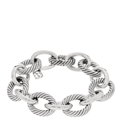 David Yurman Sterling Silver 17mm Extra Large Oval Link Bracelet 1 of 3