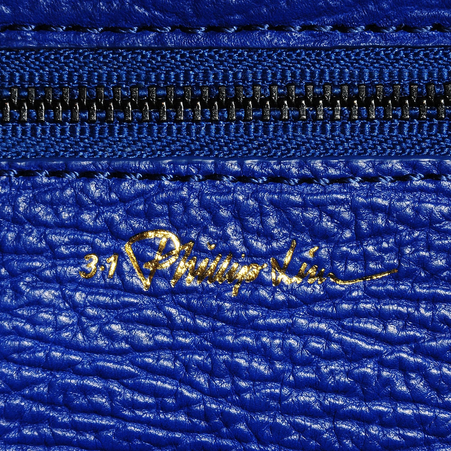 3.1 Leather Medium Pashli Satchel Cobalt Blue