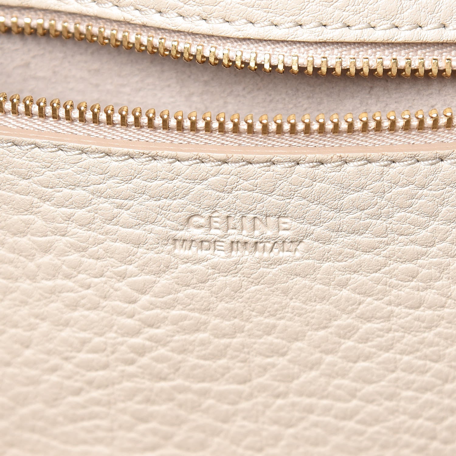 Celine Crisped Calfskin Mini Tie Knot Tote Chalk 6 of 14