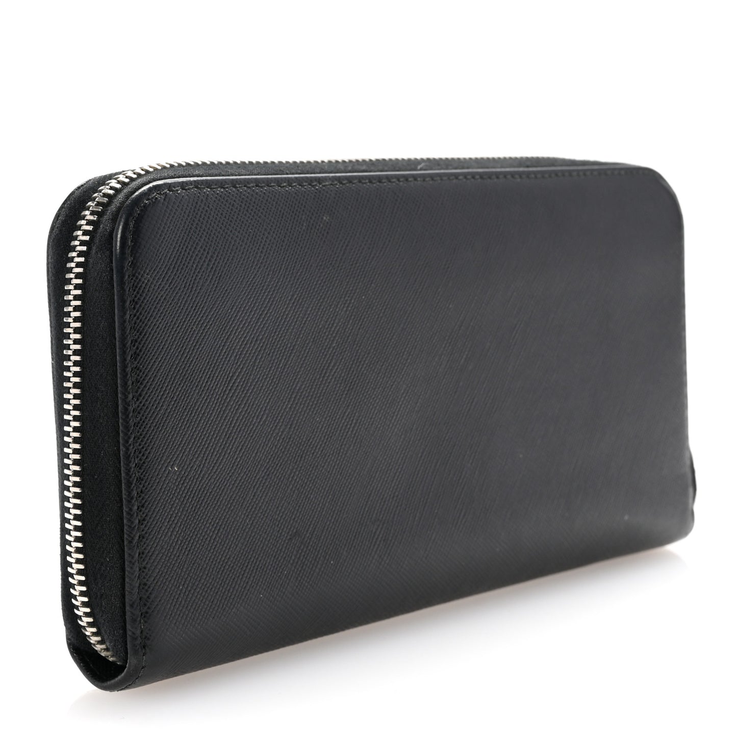 Saffiano Zip Around Wallet Black