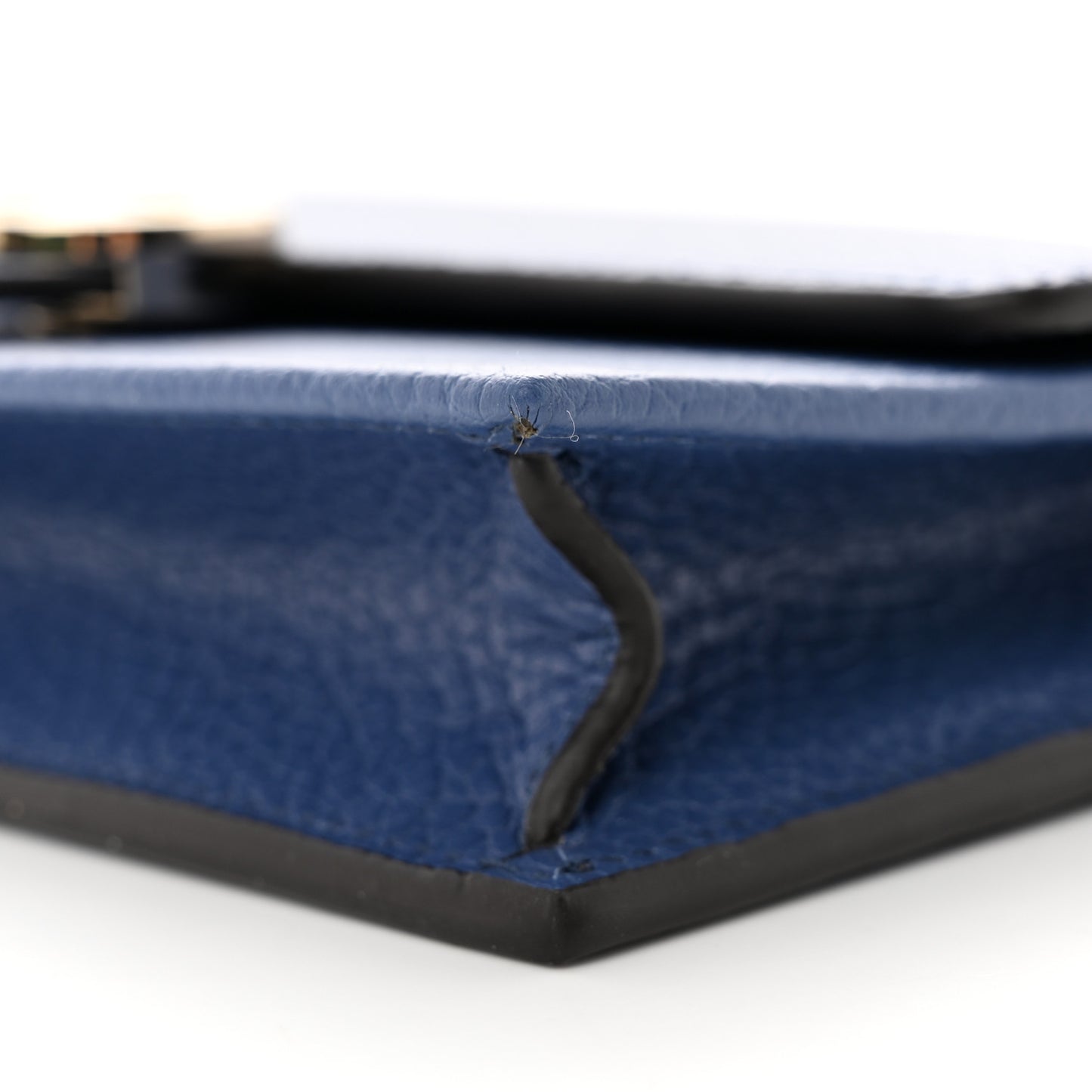Dollar Calfskin Interlocking G Chain Wallet Caspian