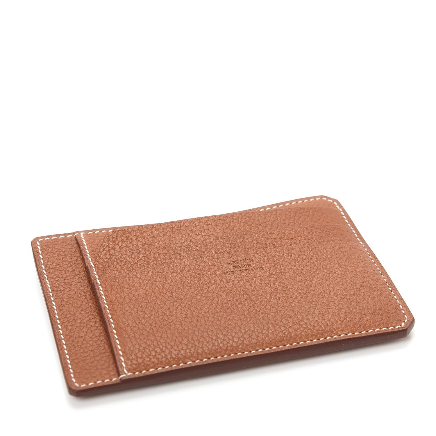 Hermes Barenia Faubourg City 8CC Card Holder Fauve 4 of 8