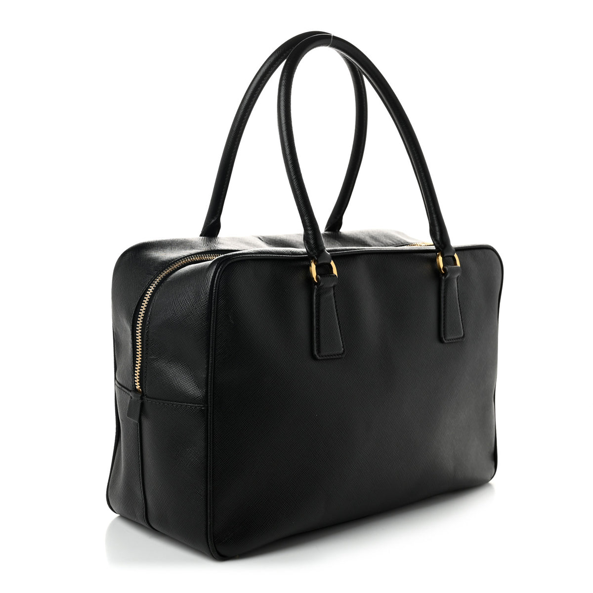 Prada Saffiano Lux Bowler Black 3 of 10