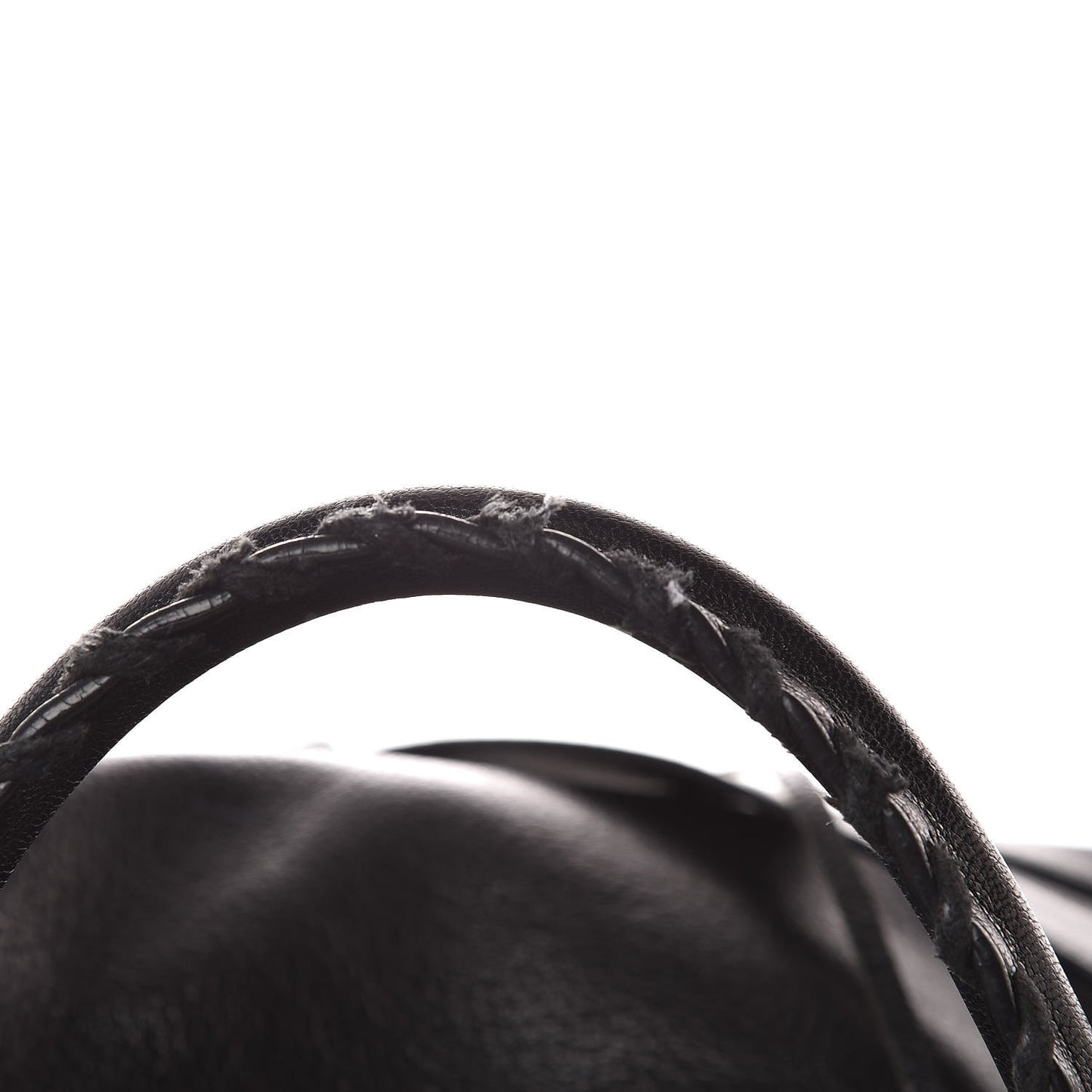 Chevre Silver Metallic Edge Hardware City Black