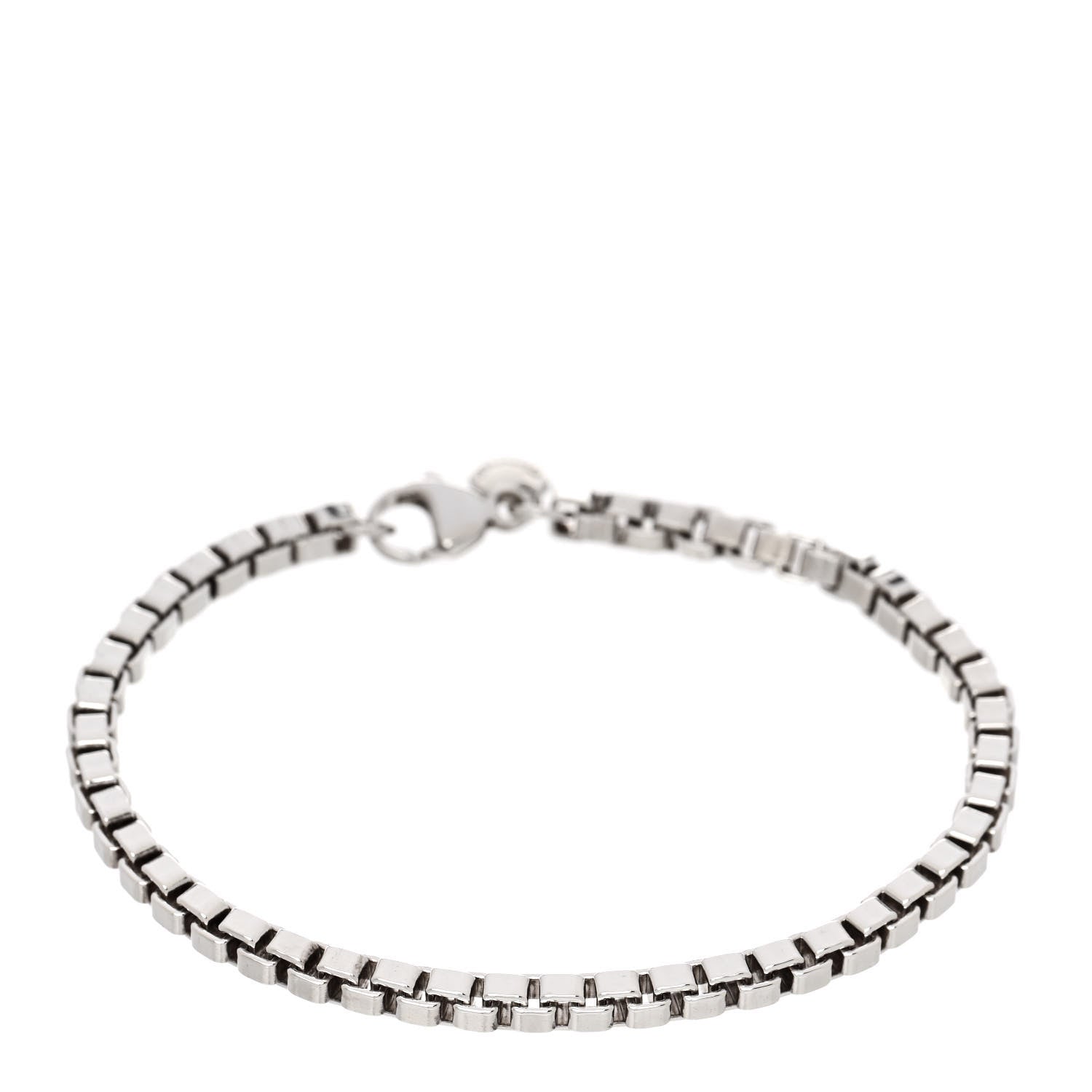 Tiffany Sterling Silver 4mm Venetian Link Bracelet 1 of 4