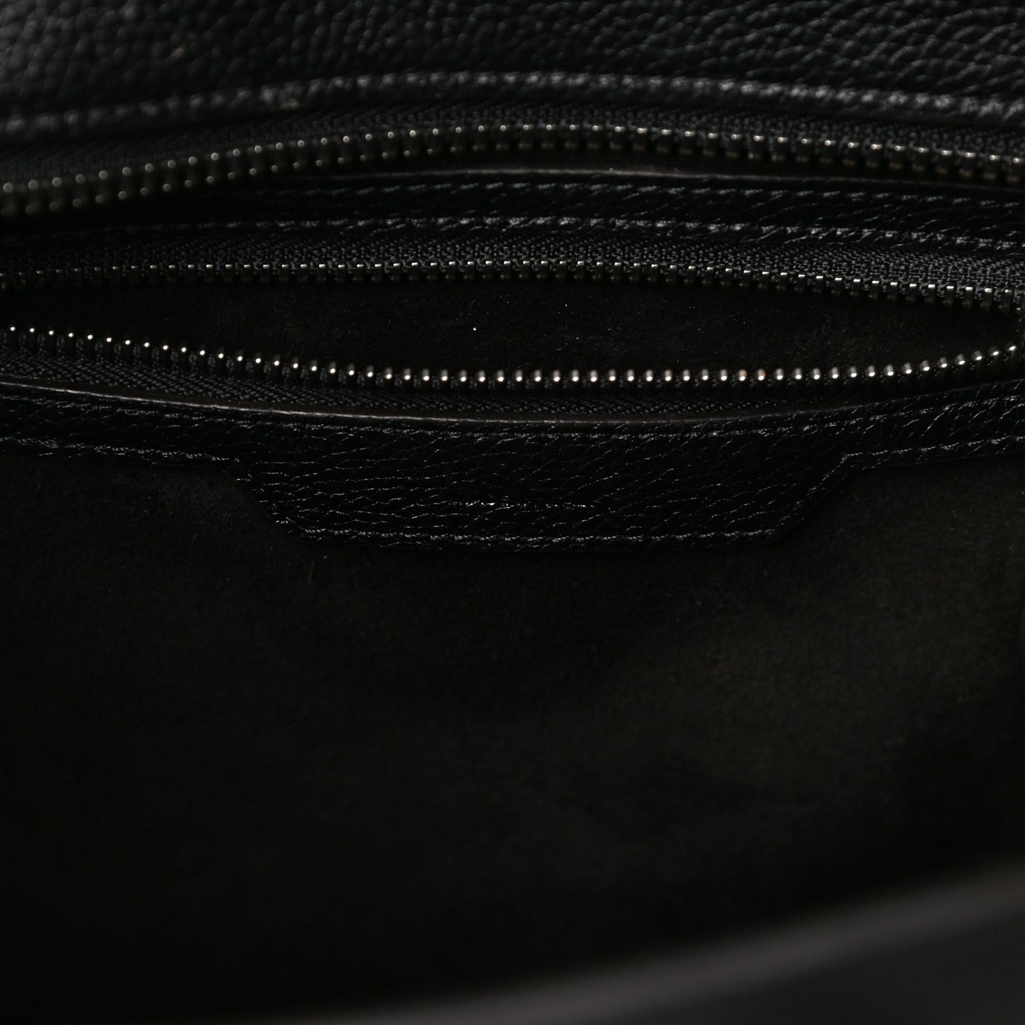Drummed Calfskin Micro Luggage Black