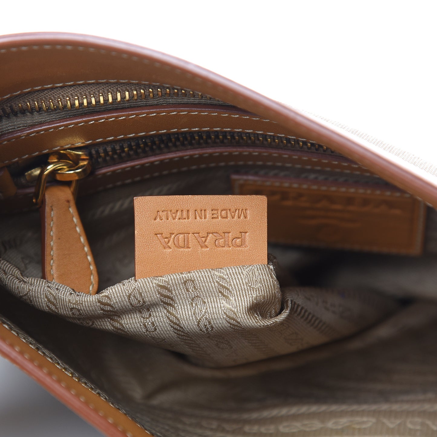 Jacquard Logo Small Flat Messenger Bag Corda Cuoio