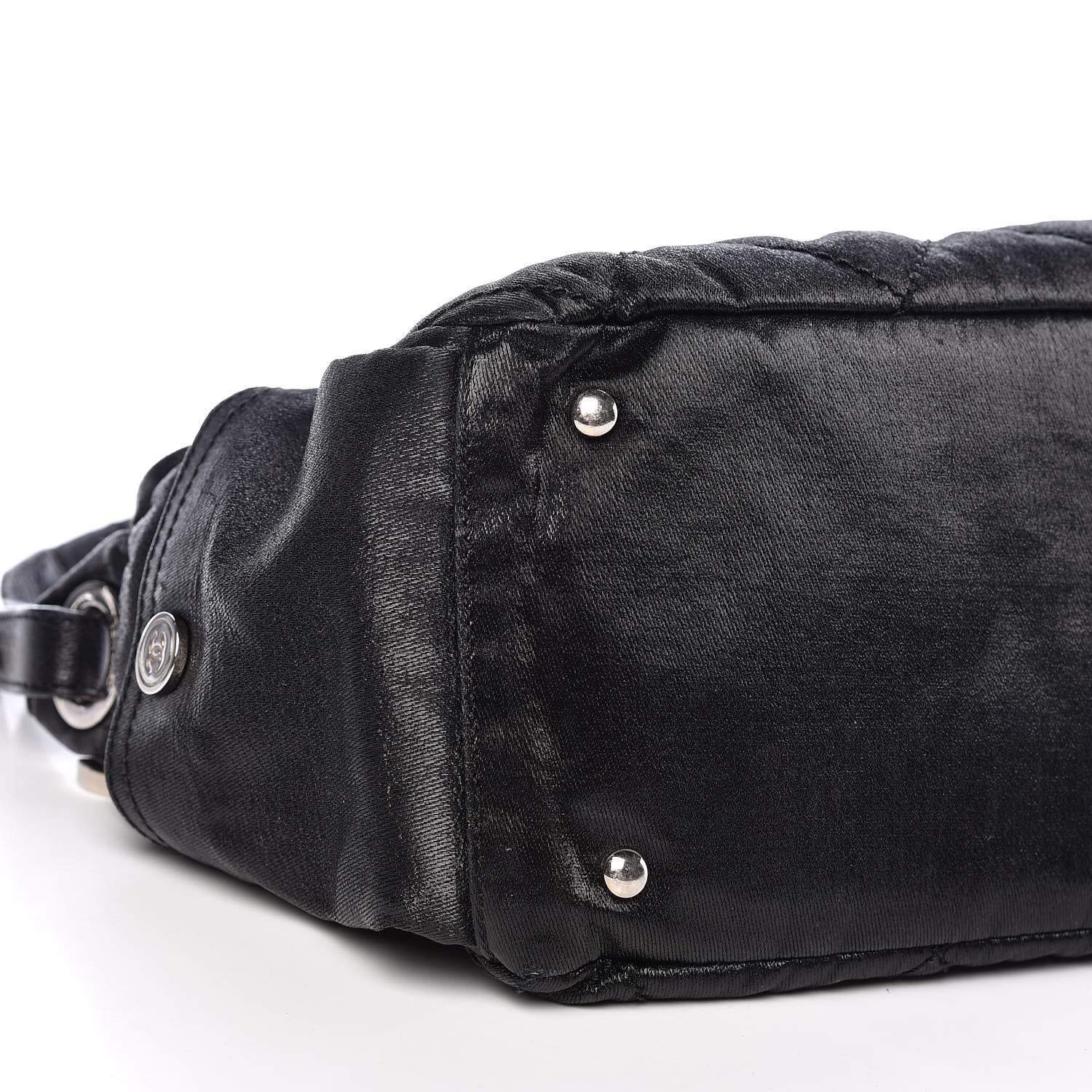 Chanel Coated Canvas Paris Biarritz Hobo Black 5 of 13