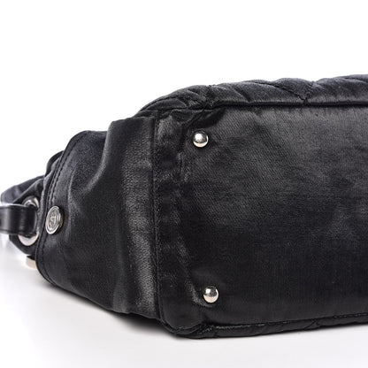 Chanel Coated Canvas Paris Biarritz Hobo Black 5 of 13