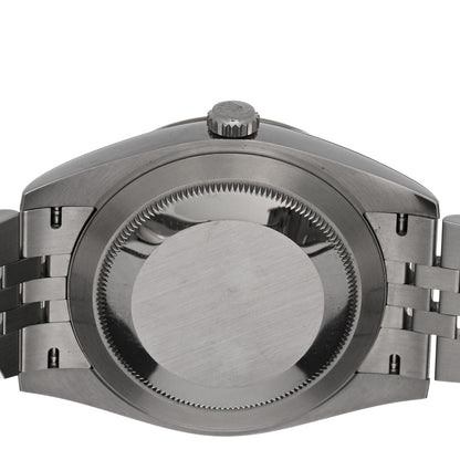 Rolex Stainless Steel 18K White Gold 41mm Oyster Perpetual Wimbledon Datejust Watch Slate 126334 4 of 4