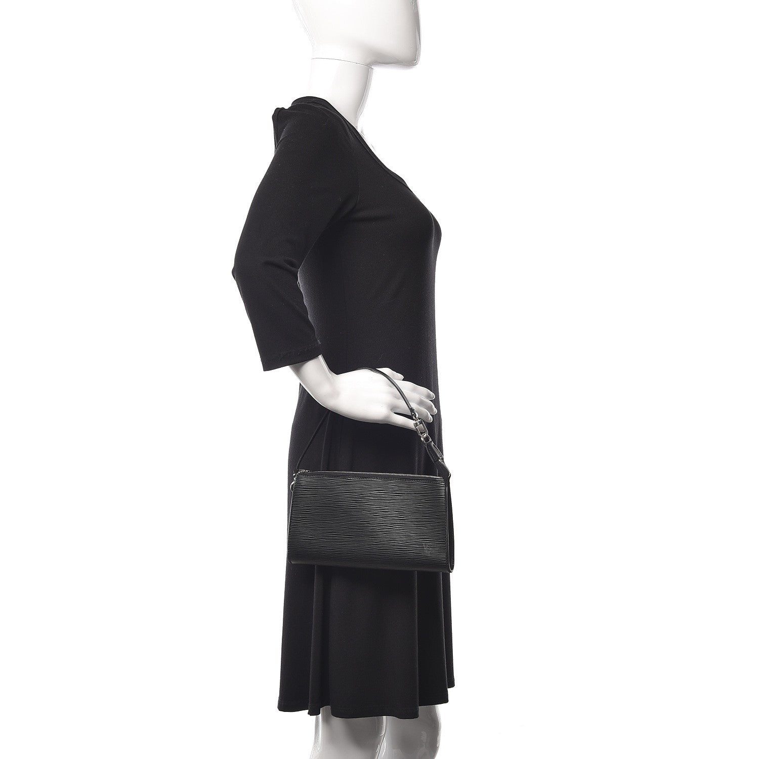 Louis Vuitton Epi Pochette Accessories 24 Black 2 of 8
