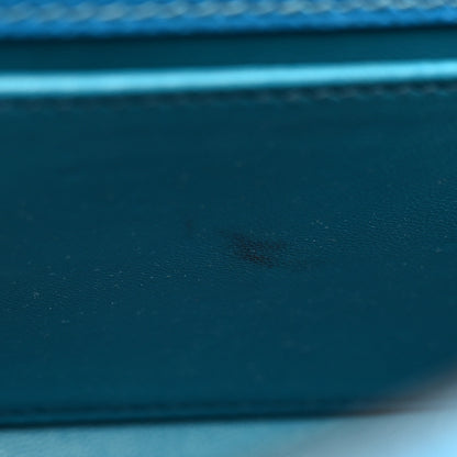 Hermes Epsom Kelly Pochette Clutch Bleu Izmir 7 of 19