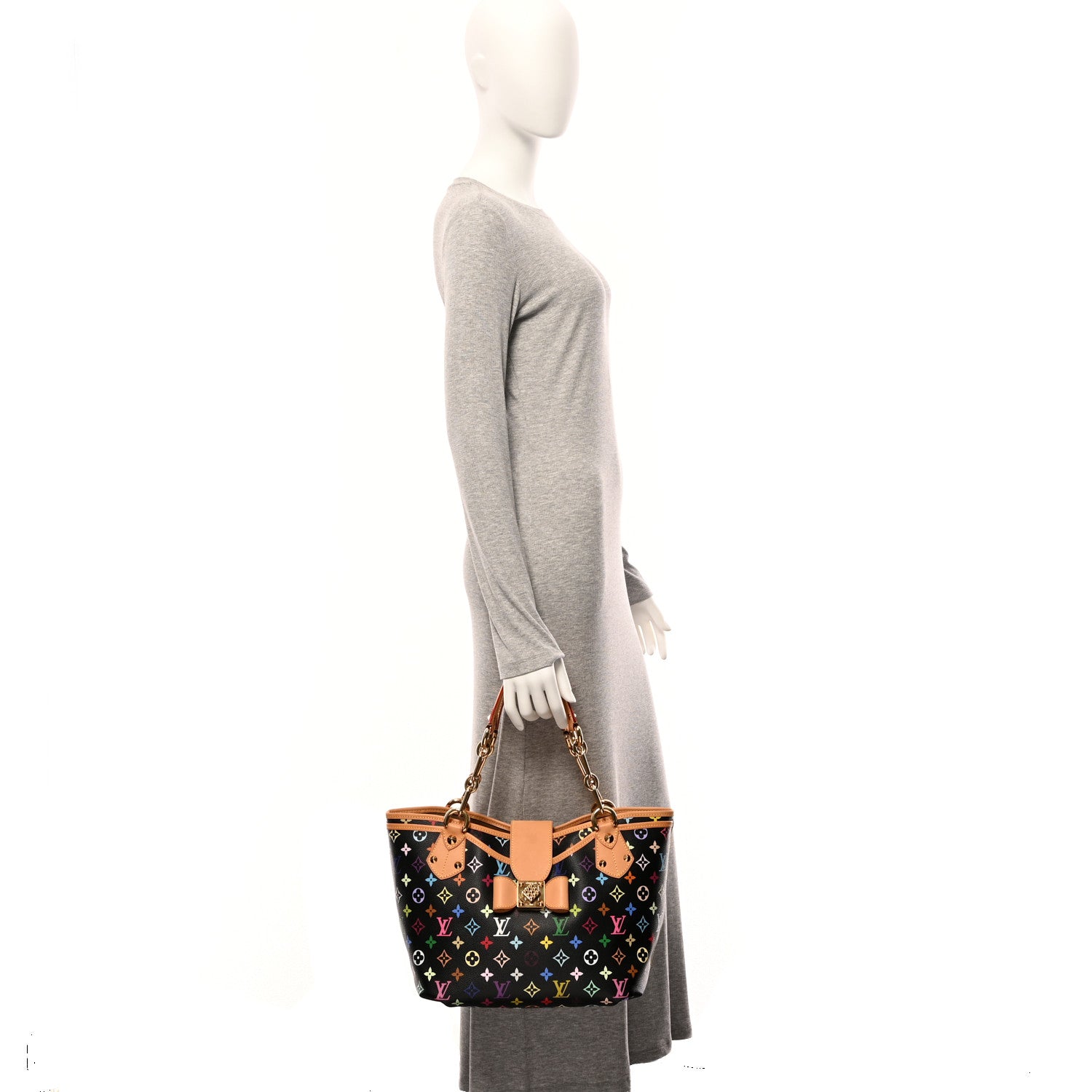 Louis Vuitton Monogram Multicolor Annie GM Black 2 of 10