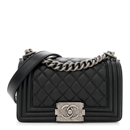 Chanel Calfskin Quilted Small Boy Flap Black 1 of 11