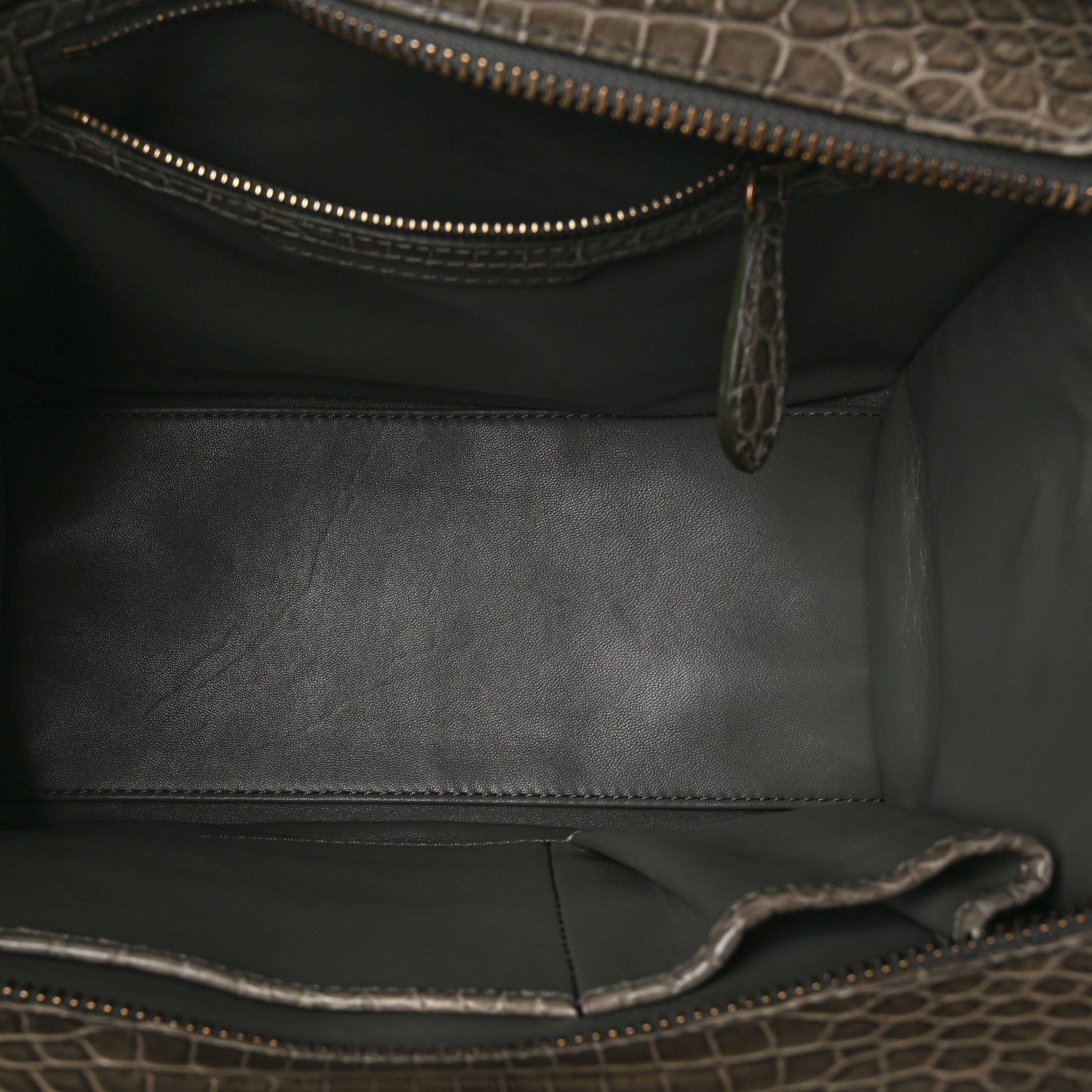Celine Crocodile Micro Luggage Souris 5 of 9