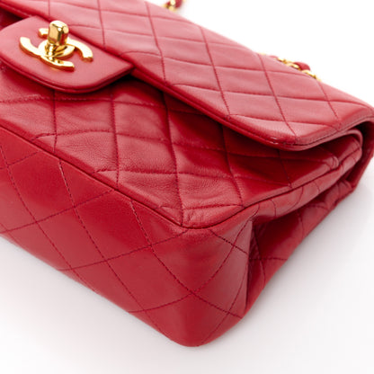 Chanel Lambskin Quilted Small Double Flap Red 13 of 17