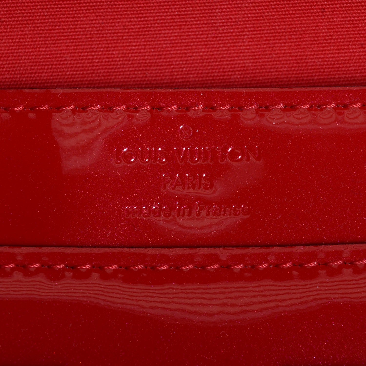 Louis Vuitton Patent Louise Clutch Pomme D'Amour 7 of 10