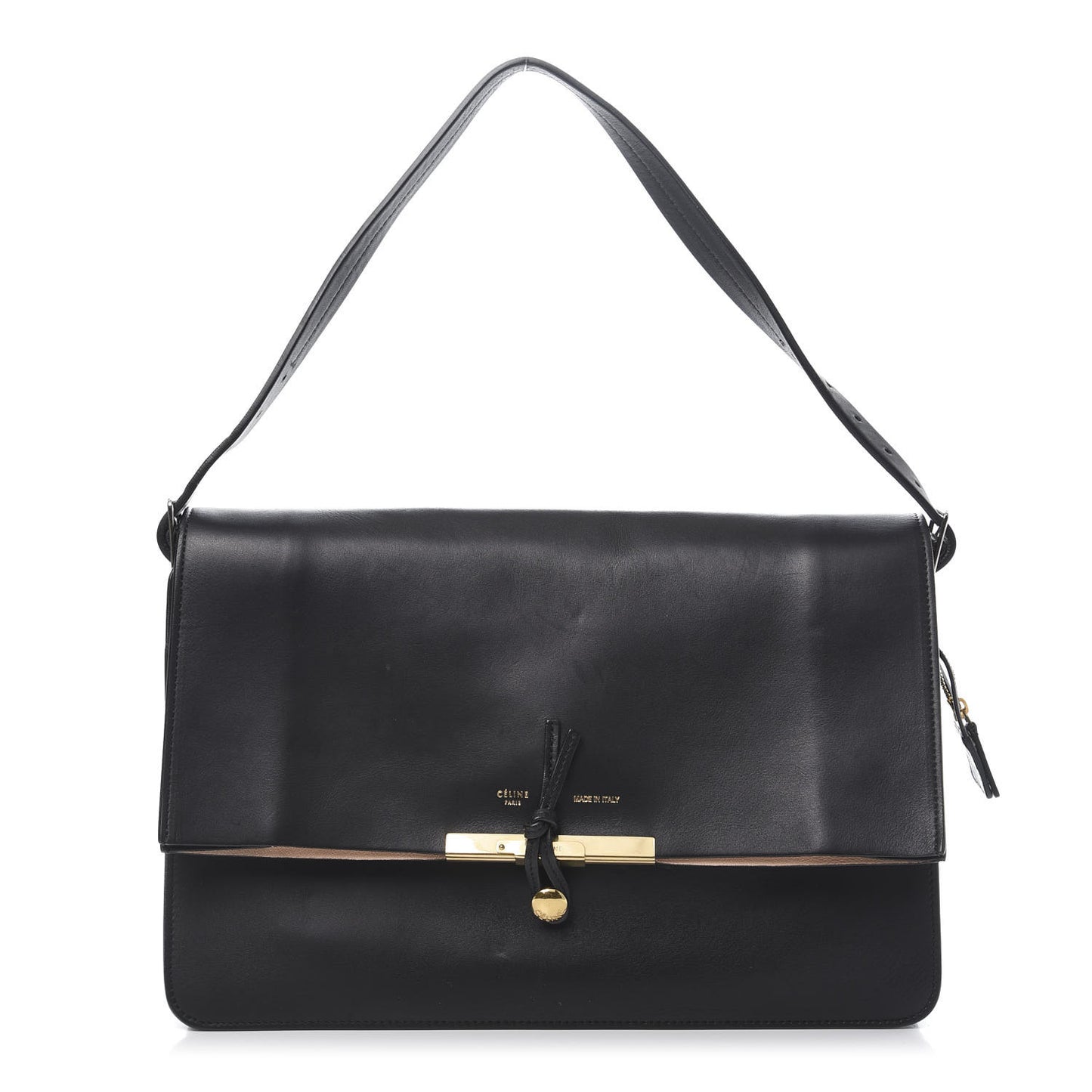 Calfskin Blade Flap Black
