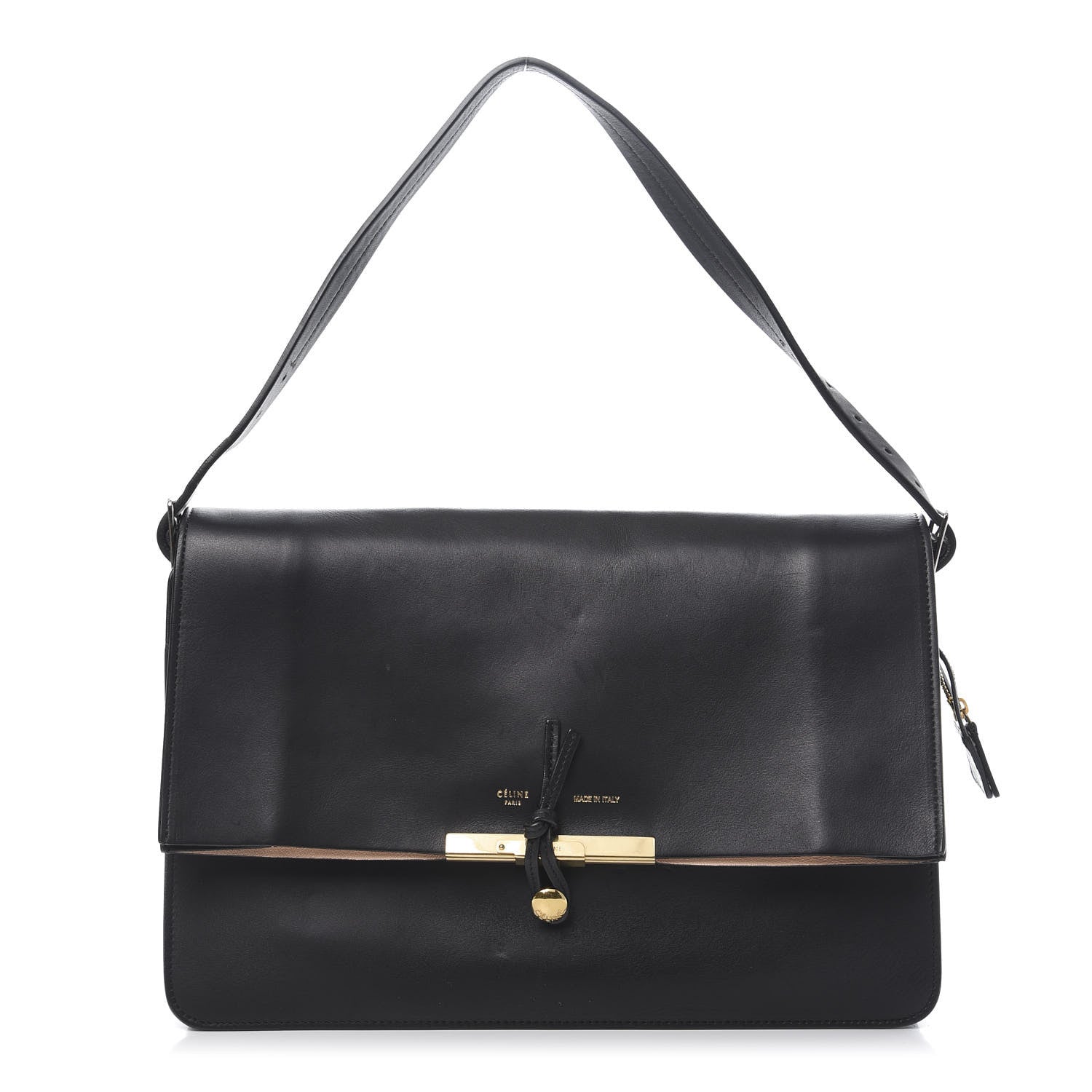 Celine Calfskin Blade Flap Black 1 of 13