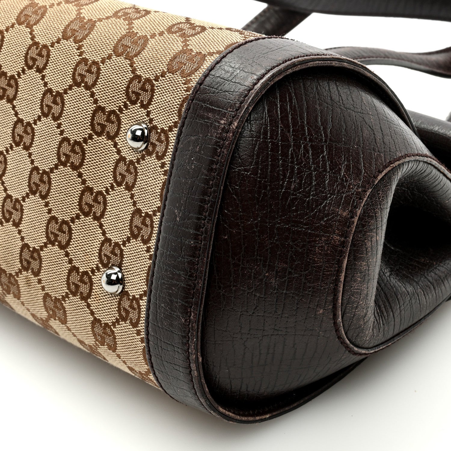 Gucci Monogram Bamboo Bullet Bag Dark Brown 9 of 9