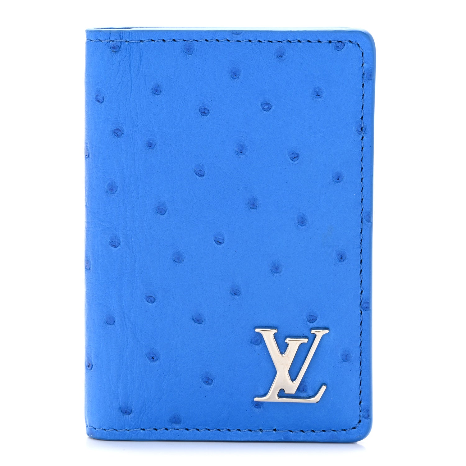 Louis Vuitton Ostrich Pocket Organizer Blue 1 of 6