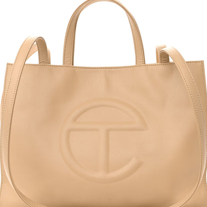 Telfar Vegan Leather Medium Shopping Bag Cream 8 of 15